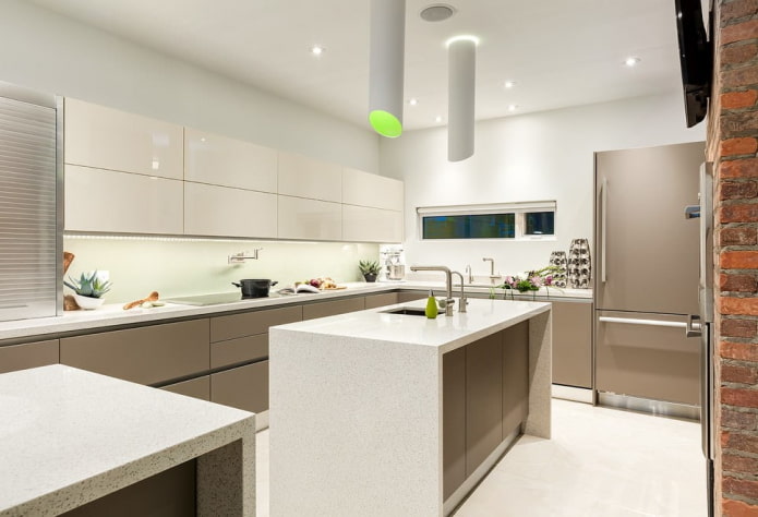 bright kitchen in modern style