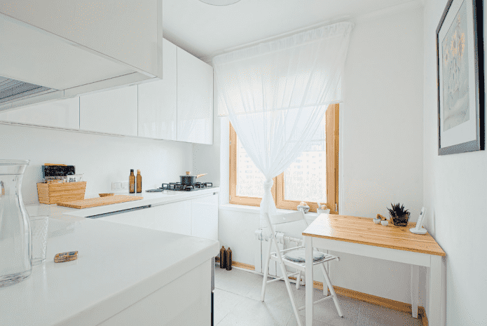 6 squares kitchen in Scandinavian style
