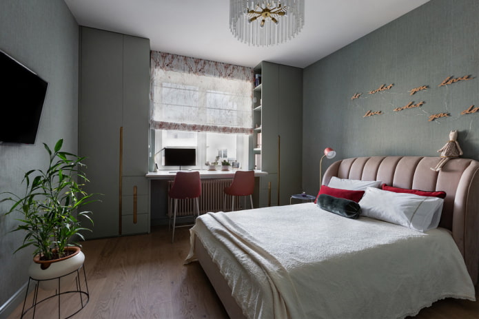 furnishing a gray bedroom