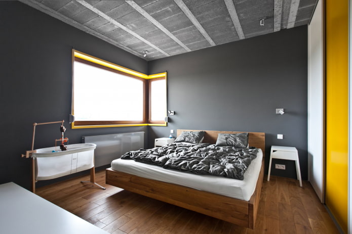 finishing gray bedroom