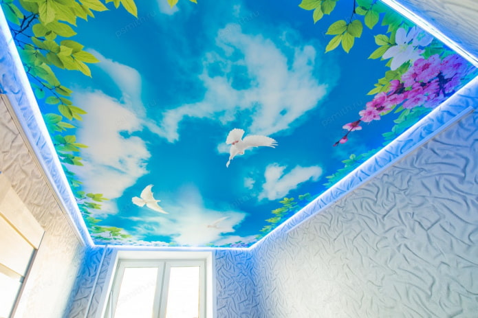Photo printing on the ceiling