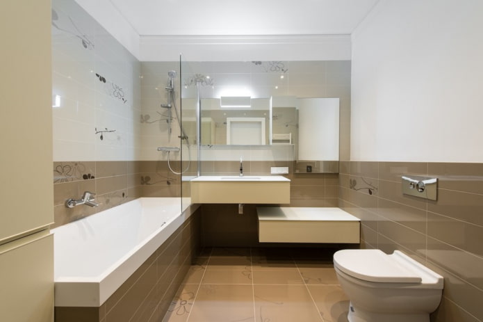 fürdőszoba dekoráció a minimalizmus stílusában