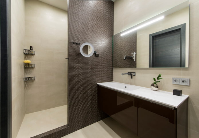 дизајн боја купатила у стилу минимализма
