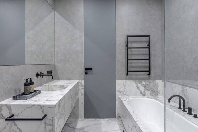 bathroom decoration in the style of minimalism