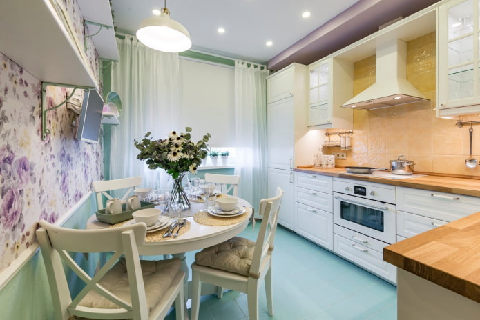 kitchen of 10 sq. in Provence style
