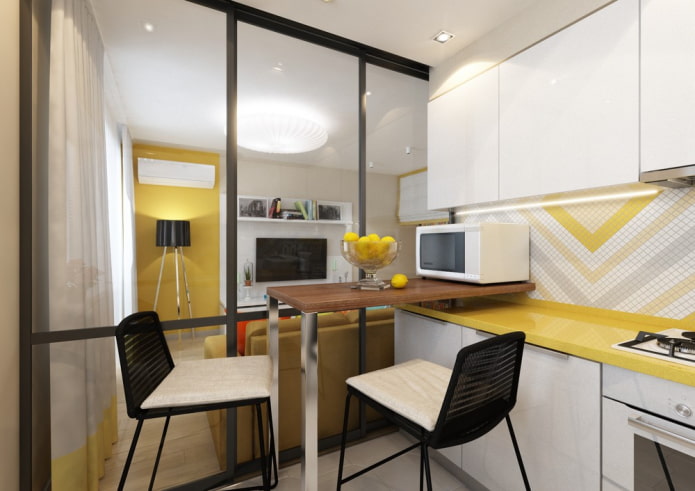 Küchenlayout mit einer Fläche von 5 m²
