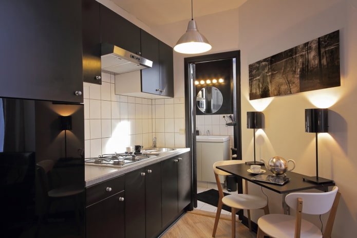 Küchenbeleuchtung mit einer Fläche von 5 m²