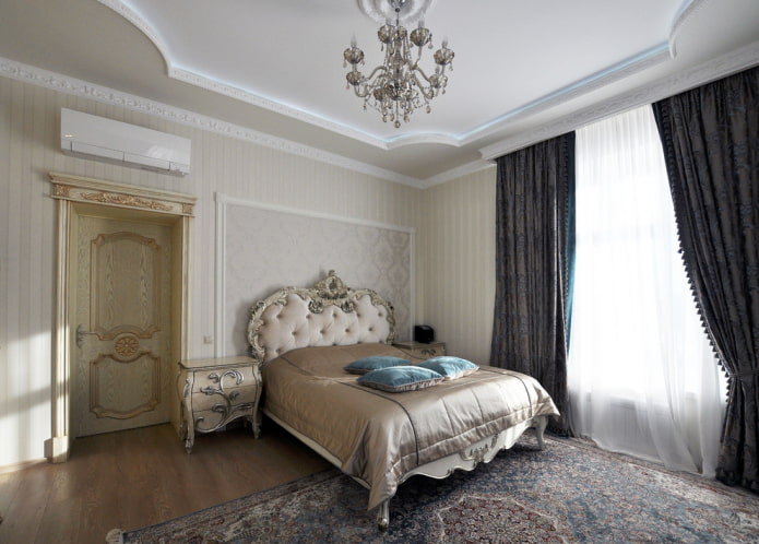 Fertigstellung des Schlafzimmers im klassischen Stil