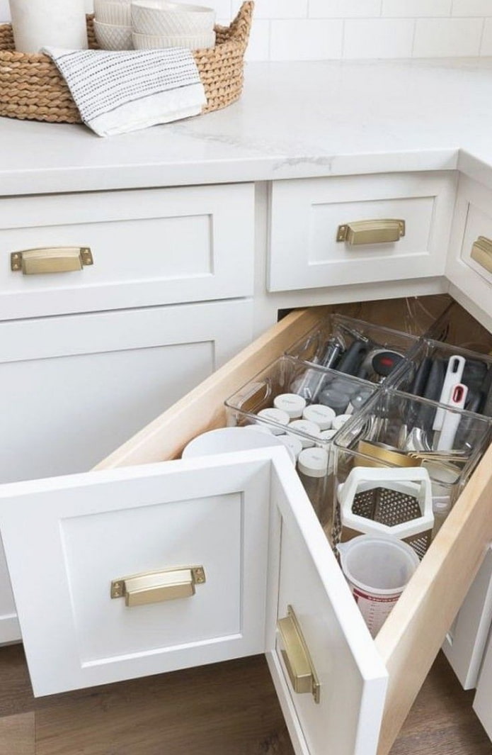 corner kitchen drawers