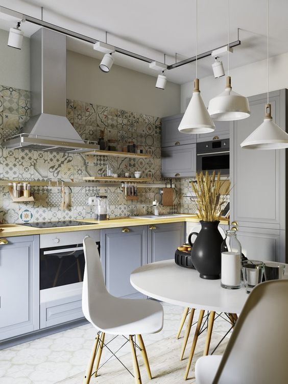 kitchen in shades of gray
