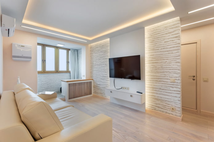Ceiling and TV zone lighting
