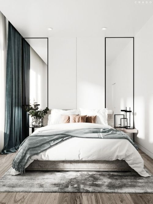 large mirrors in the bedroom