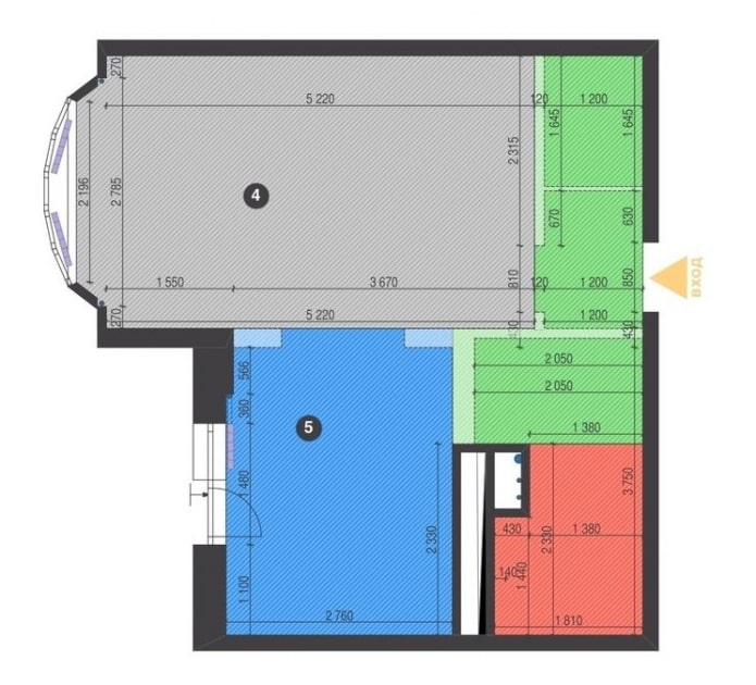 One-room plan
