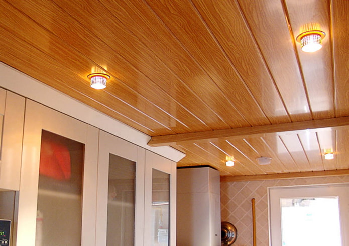 ceiling decoration with PVC panels