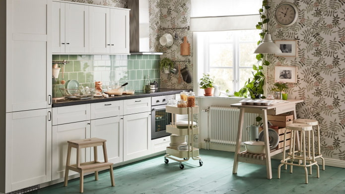 white matte kitchen