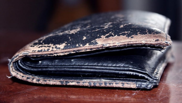Worn out wallet
