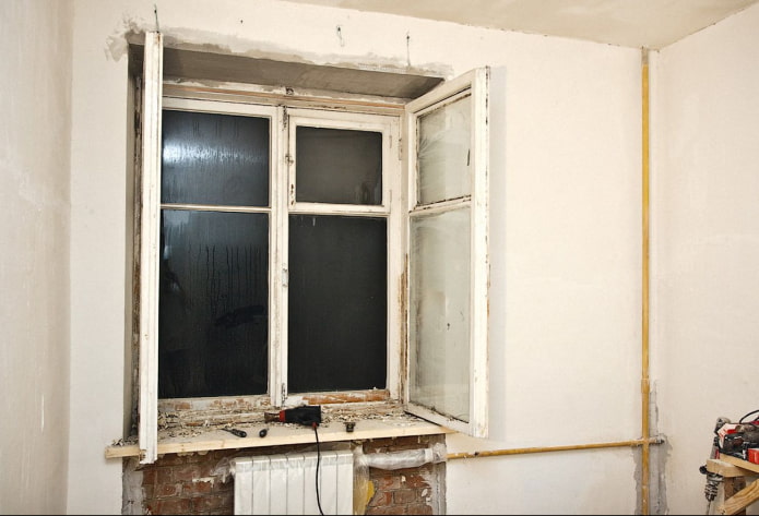Replacement of wooden windows