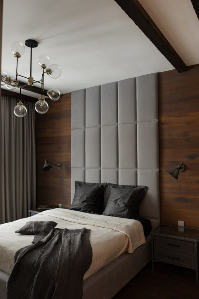 headboard to the ceiling