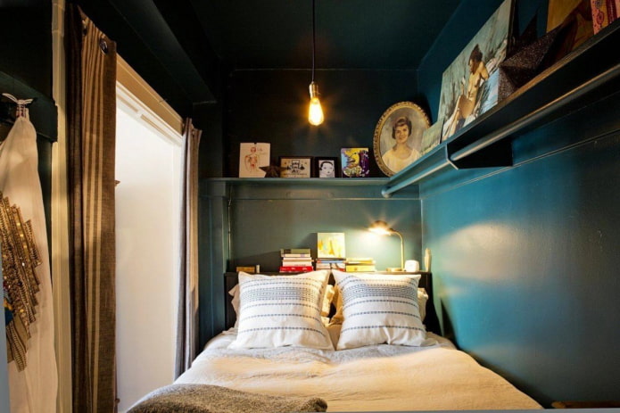 small dark bedroom