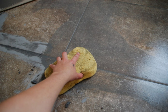 removing plaster from the floor
