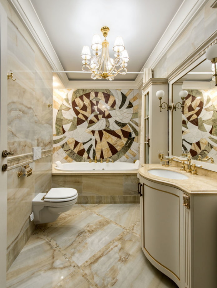 bathroom in classic style