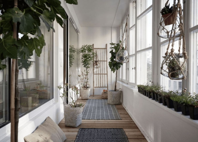 удобан балкон са биљкама