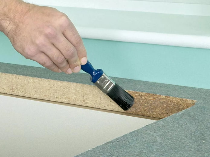 Processing of worktop joints