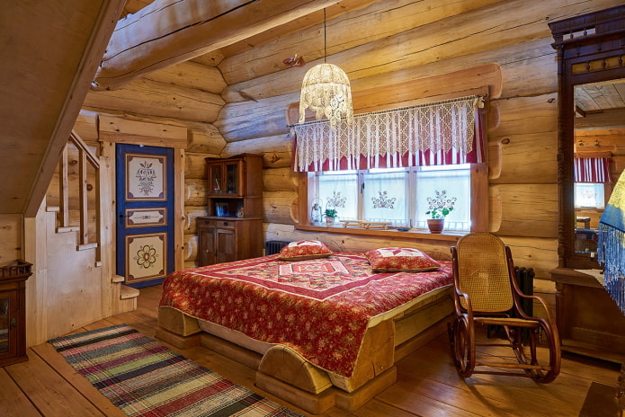 Schlafzimmer im russischen Stil