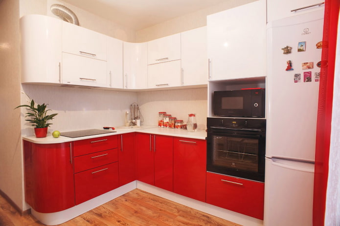 rot-weiße Küche