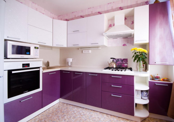 ซุ้มครัวสีม่วง purple