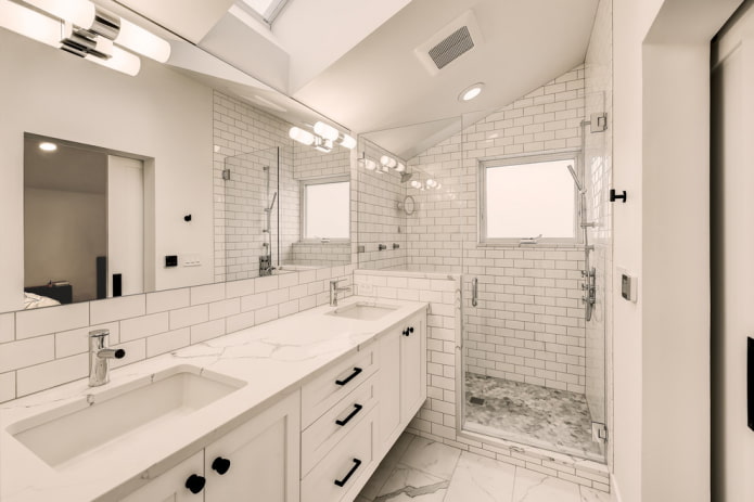 Shower room sa isang pribadong bahay