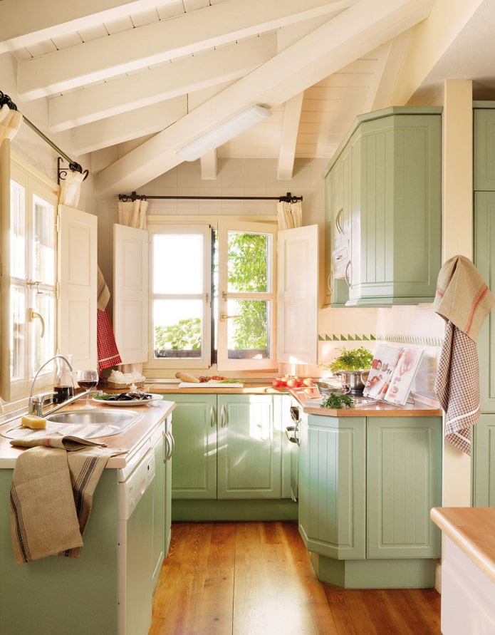 country kitchen in provence style
