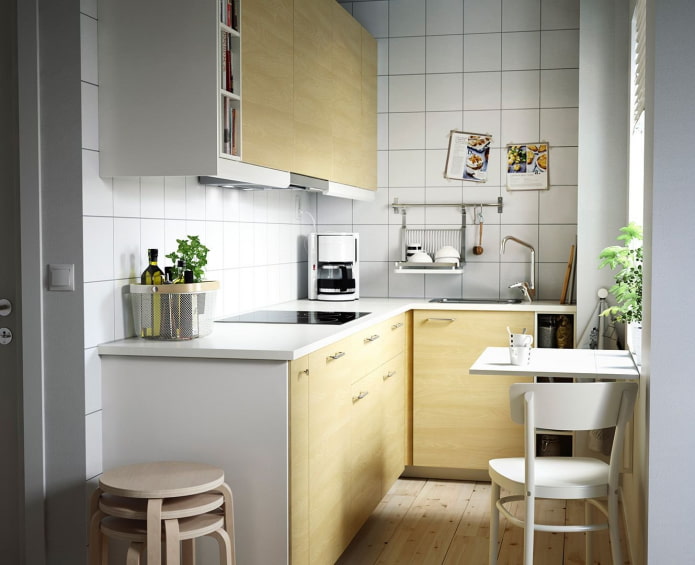 bright kitchen in a tile