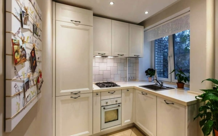 beige kitchen interior