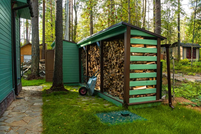 Haus für Brennholz