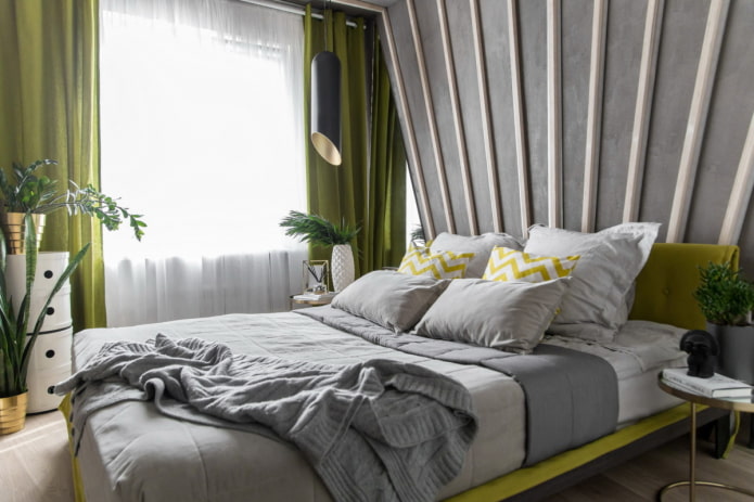 Vorhänge für Schlafzimmer im modernen Stil