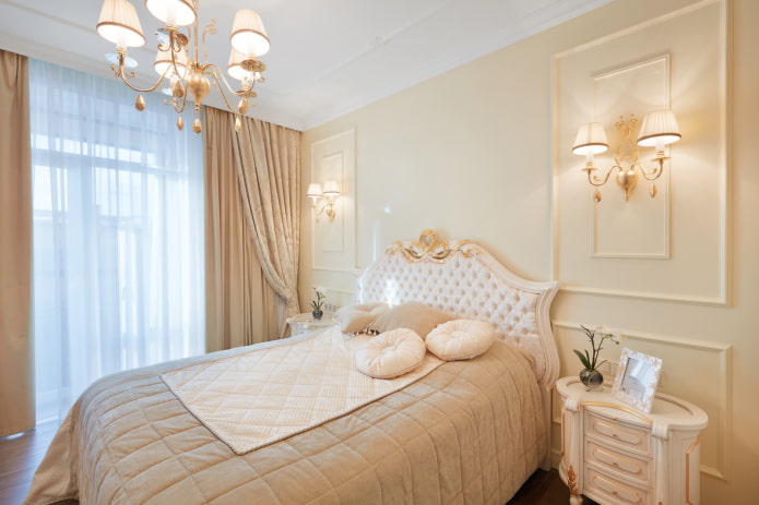 Schlafzimmervorhänge im klassischen Stil