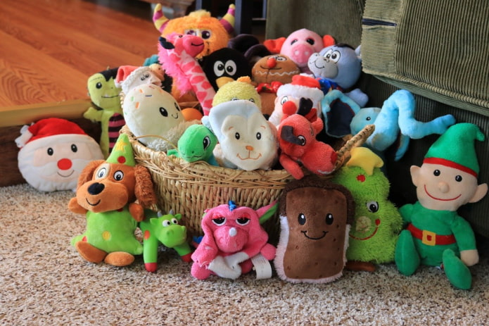 Stuffed toys at home