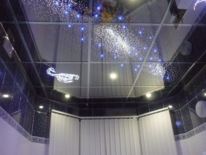 ceiling with stars