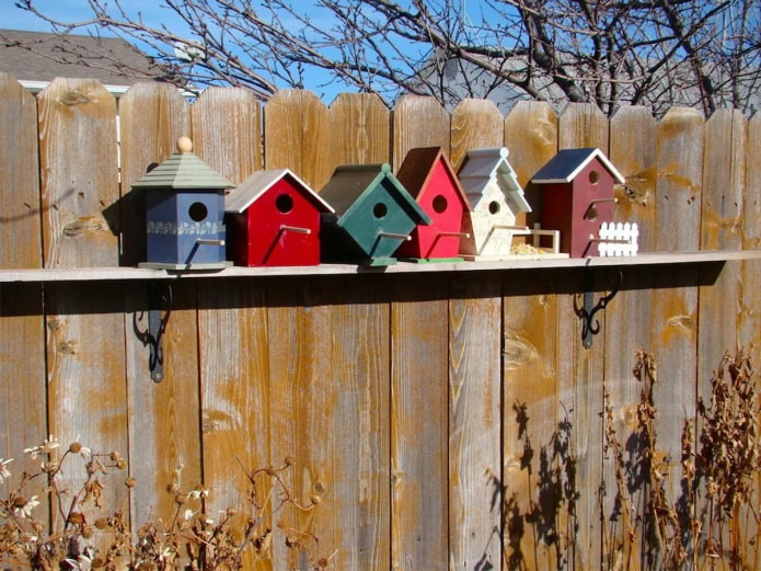 Colorful birdhouses
