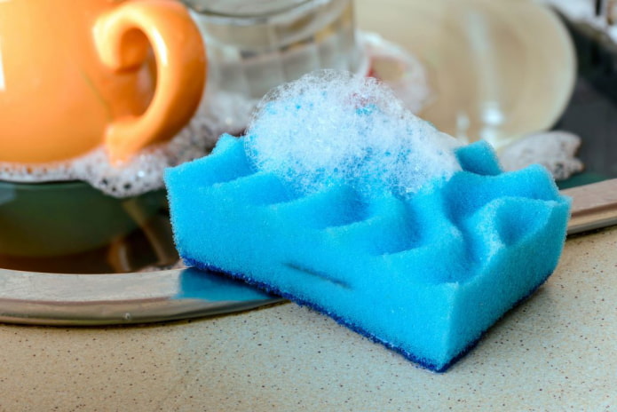 Sponge with soap inside