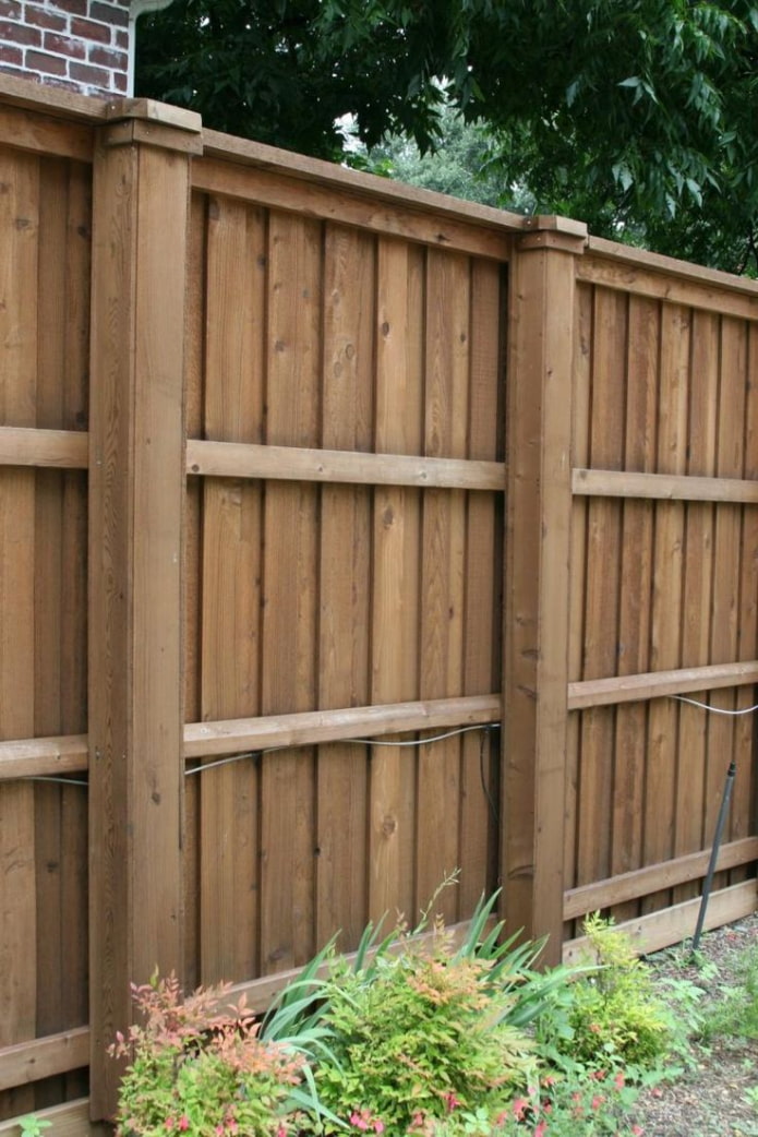 blank wooden fence