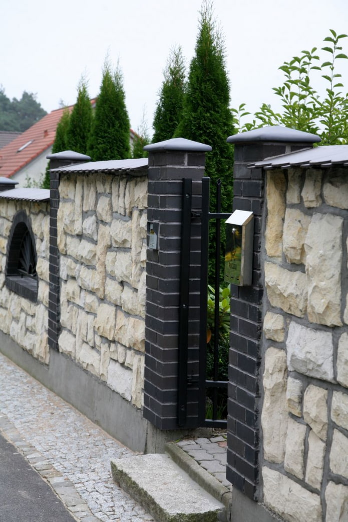 natural stone fence