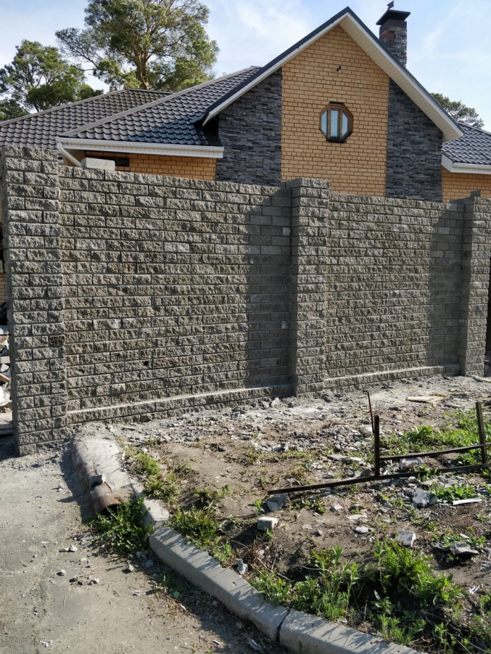 simple stone fence