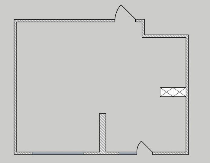 Layout without furniture