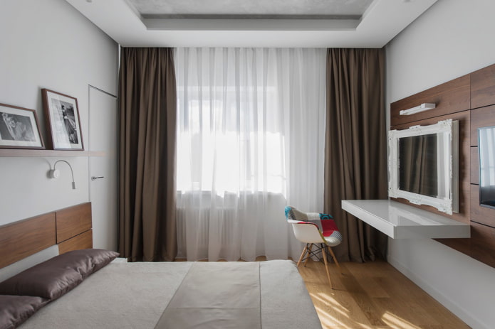Schlafzimmer im Stil des Minimalismus