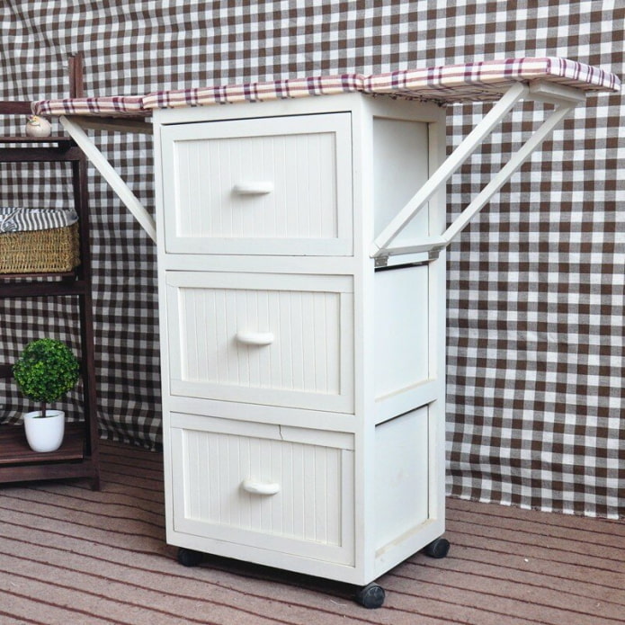 White convertible chest of drawers
