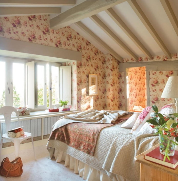 bedroom in provence style