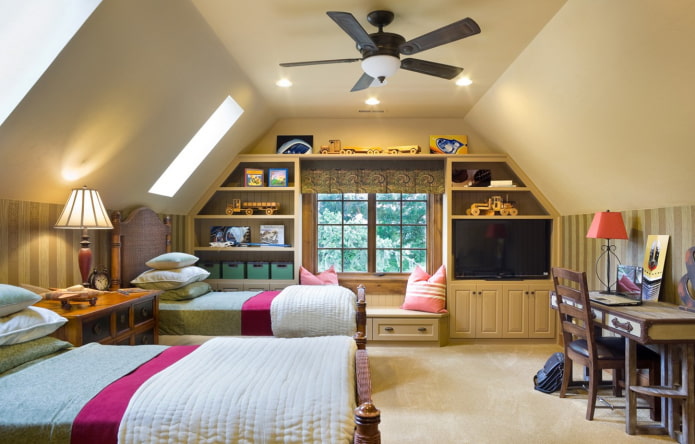 double bedroom attic