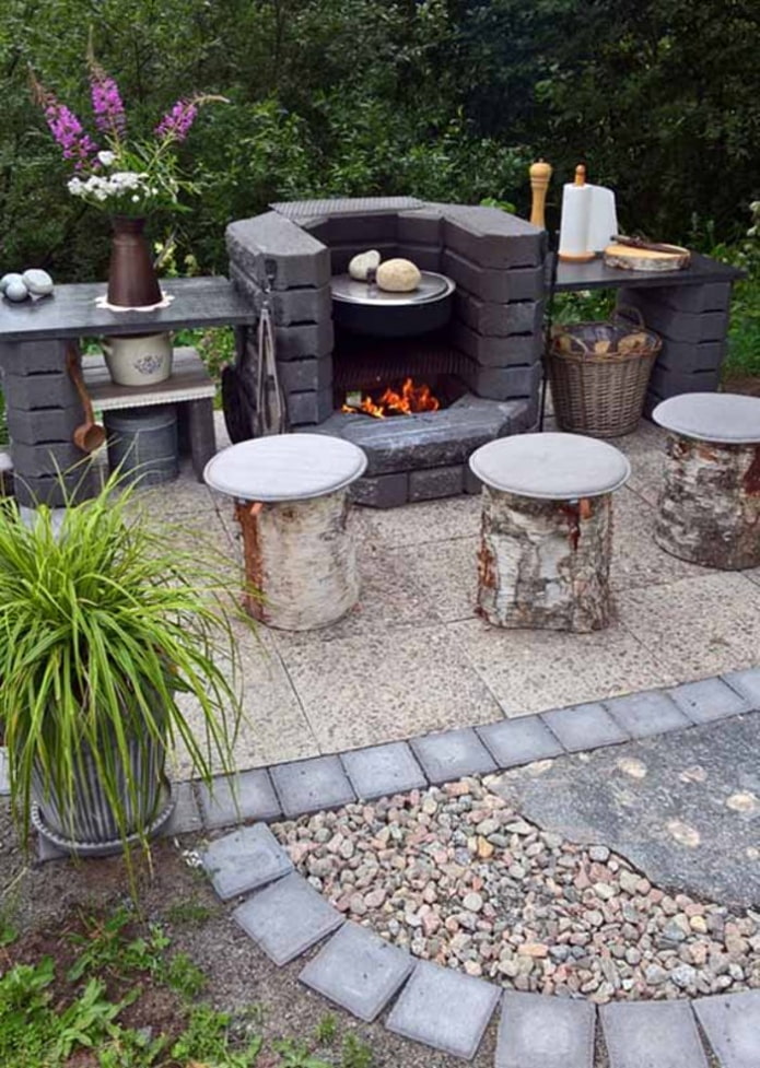 do-it-yourself barbecue area
